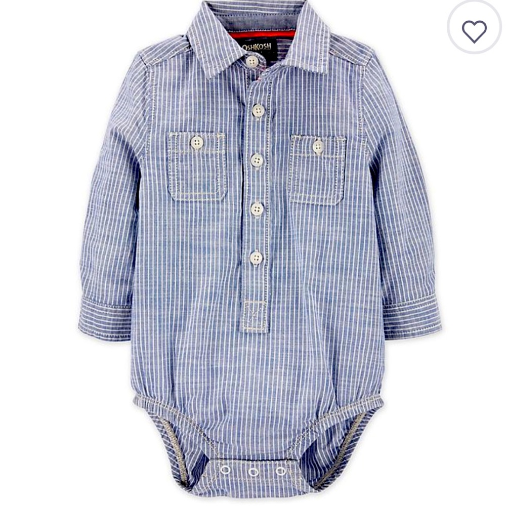 OshKosh B'gosh Striped Button-Front Bodysuit